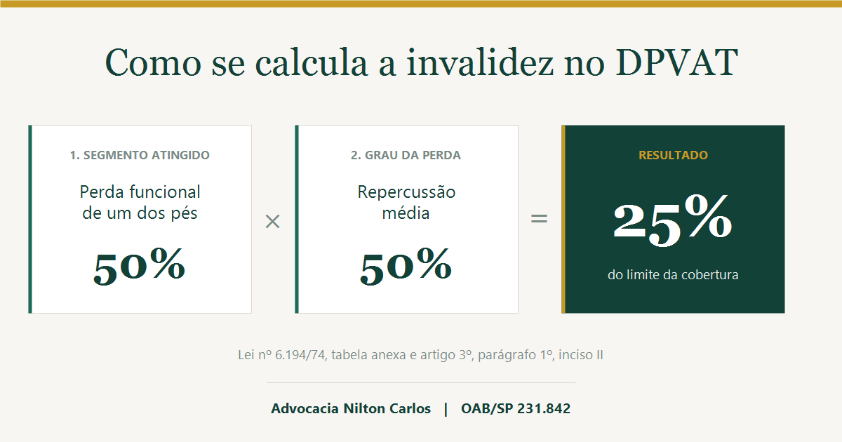 Tabela de invalidez do DPVAT: como se calcula
